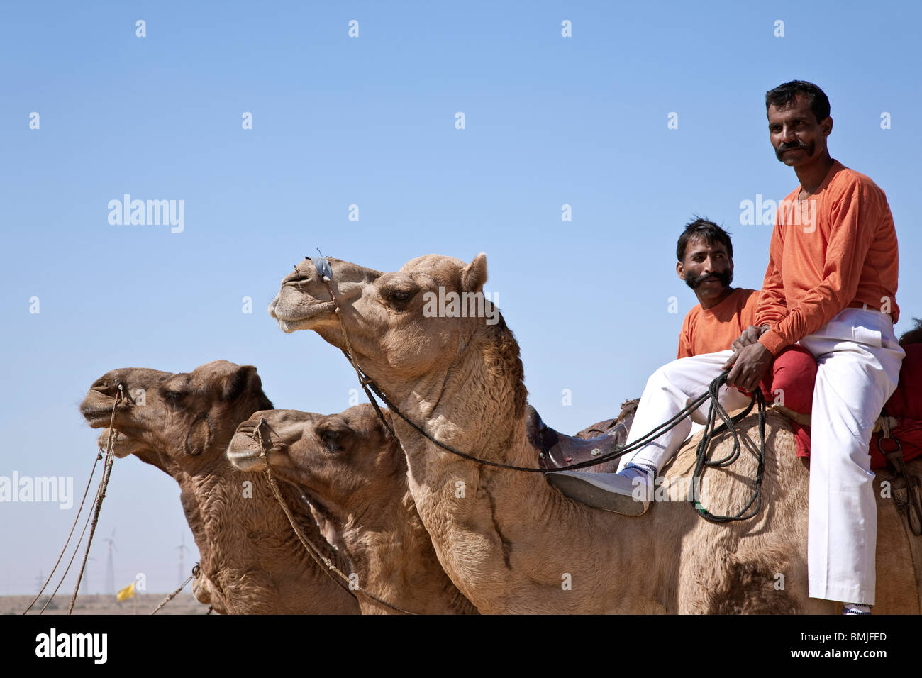 È venuto giocatori di polo. Jaisalmer. Il Rajasthan. India Foto Stock