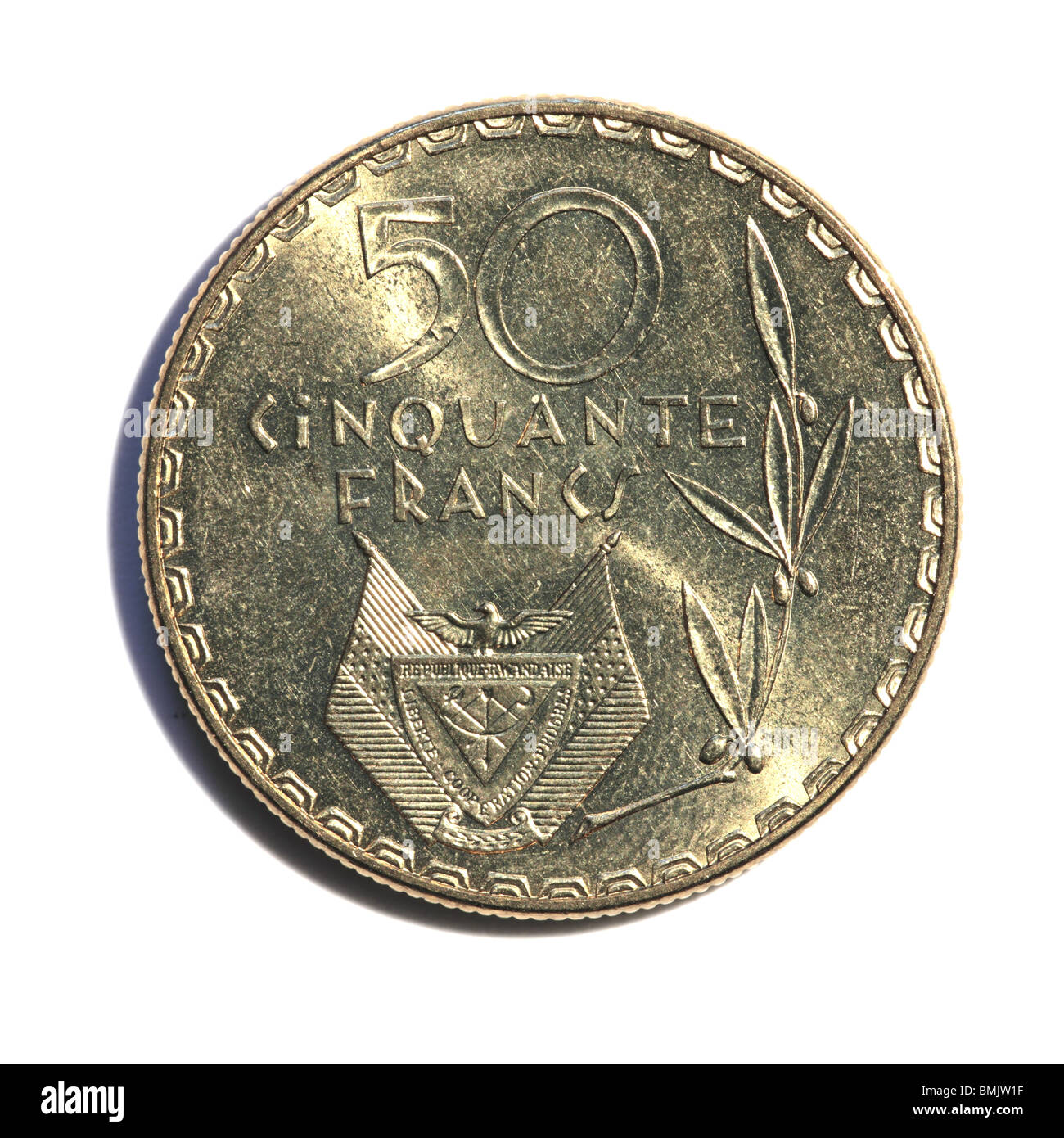 Moneta del Ruanda Foto Stock