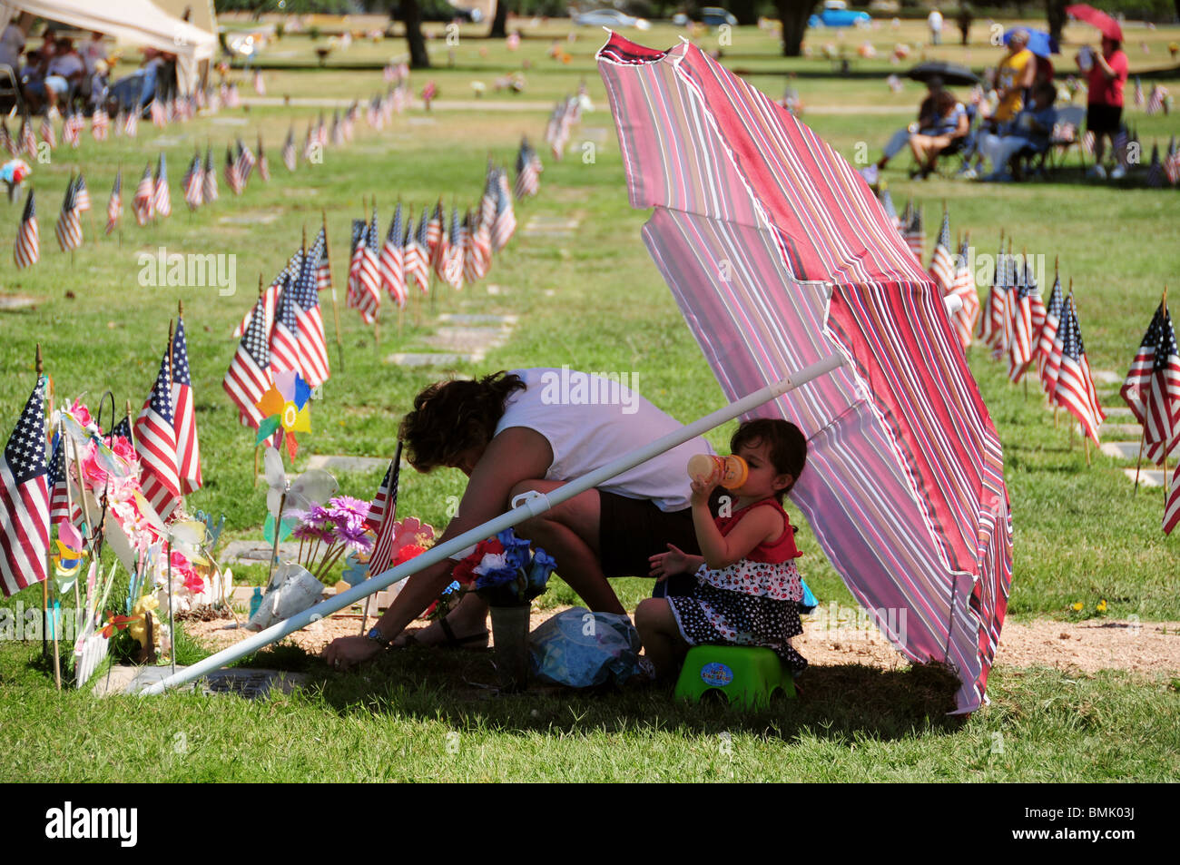 Il Memorial Day servizi onore caduti i veterani dei militari americani in Tucson, Arizona, Stati Uniti. Foto Stock