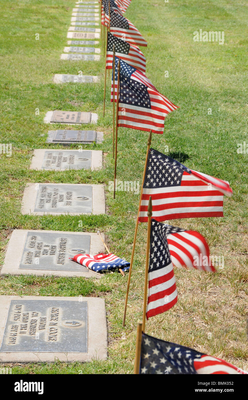 Il Memorial Day servizi onore caduti i veterani dei militari americani in Tucson, Arizona, Stati Uniti. Foto Stock