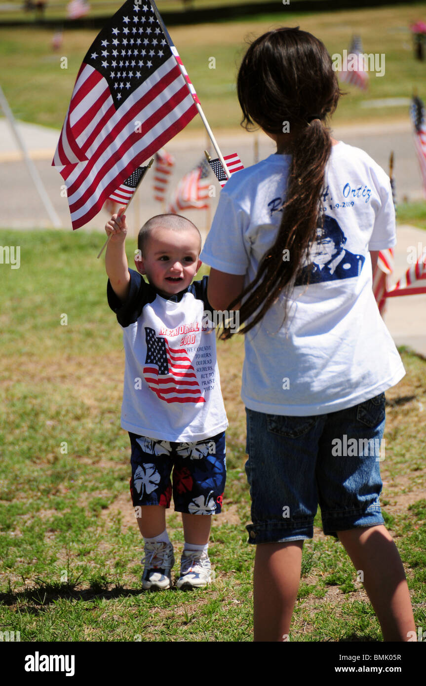 Il Memorial Day servizi onore caduti i veterani dei militari americani in Tucson, Arizona, Stati Uniti. Foto Stock