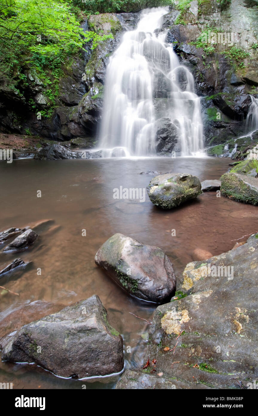 Smoky Mountain Waterfall Foto Stock