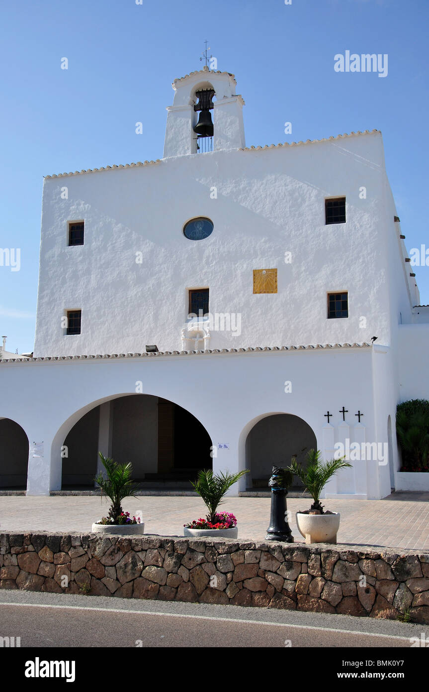 Chiesa parrocchiale di Sant Josep de sa Talaia, Ibiza, Isole Baleari, Spagna Foto Stock