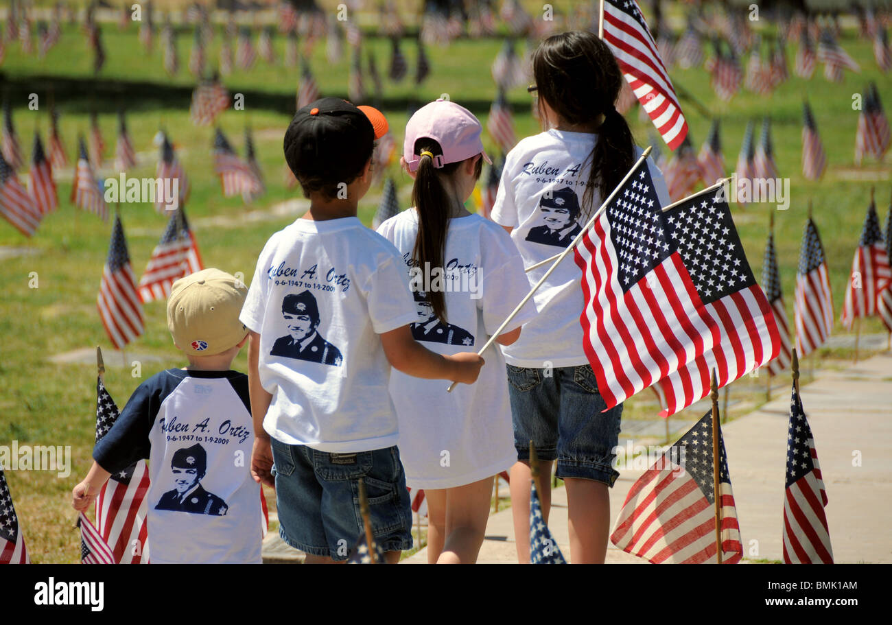 Il Memorial Day servizi onore caduti i veterani dei militari americani in Tucson, Arizona, Stati Uniti. Foto Stock