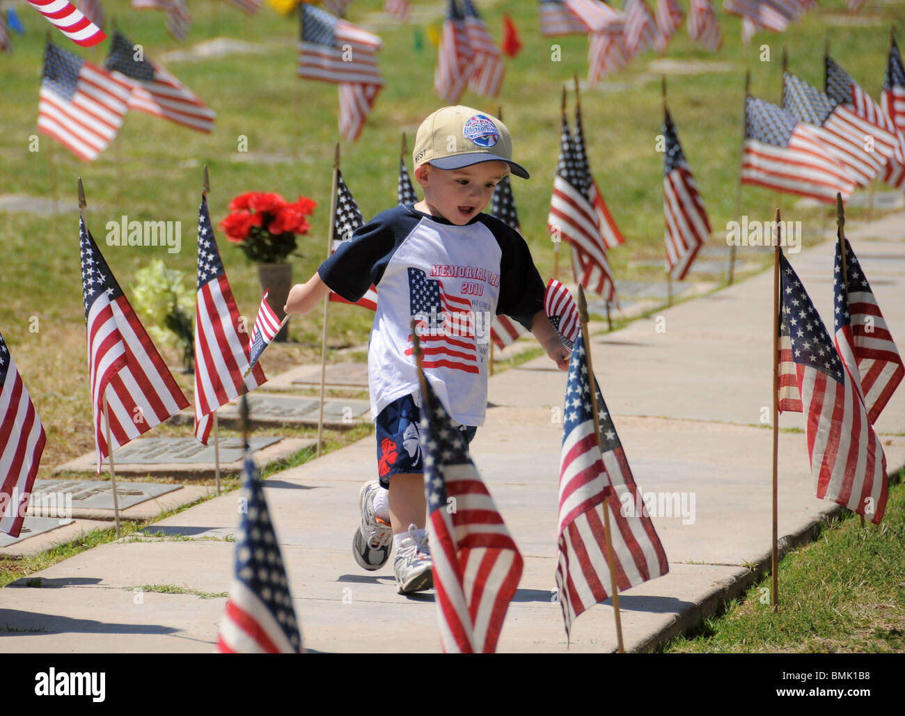 Il Memorial Day servizi onore caduti i veterani dei militari americani in Tucson, Arizona, Stati Uniti. Foto Stock