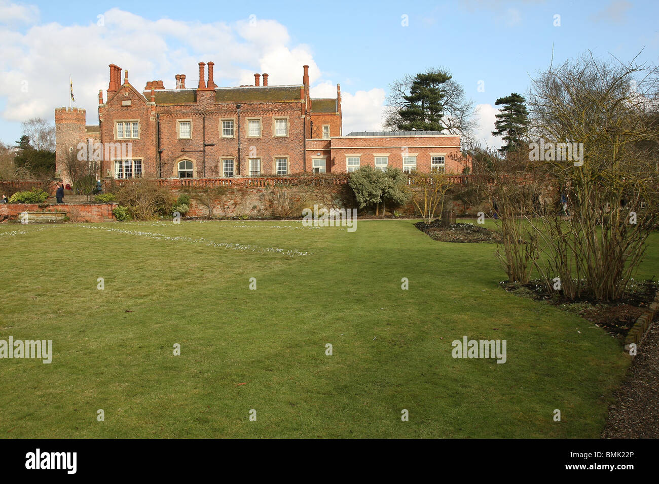 Hodsock Priory & Giardini Blyth vicino a Worksop Nottinghamshire Inghilterra GB UK 2010 Foto Stock