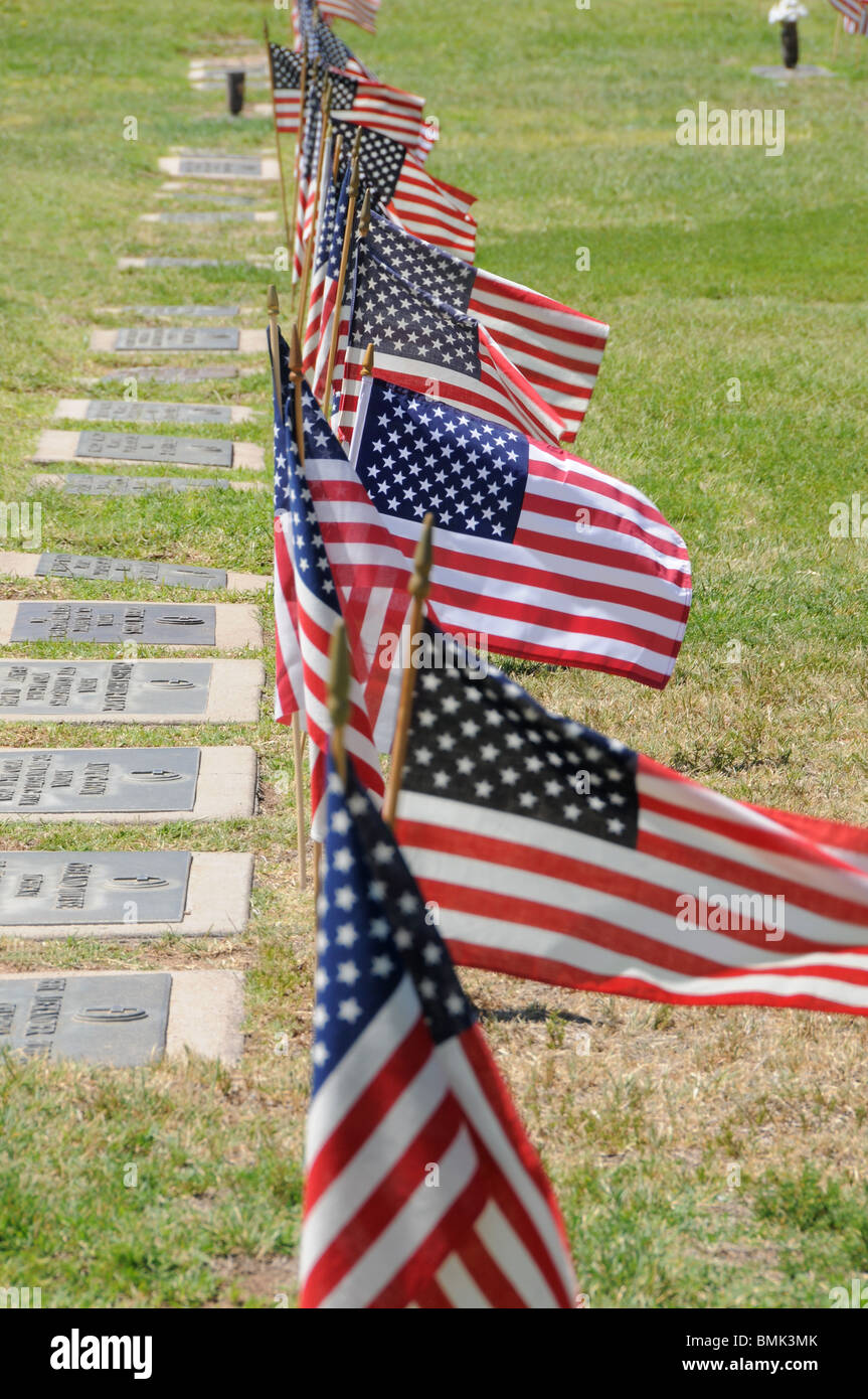 Il Memorial Day servizi onore caduti i veterani dei militari americani in Tucson, Arizona, Stati Uniti. Foto Stock