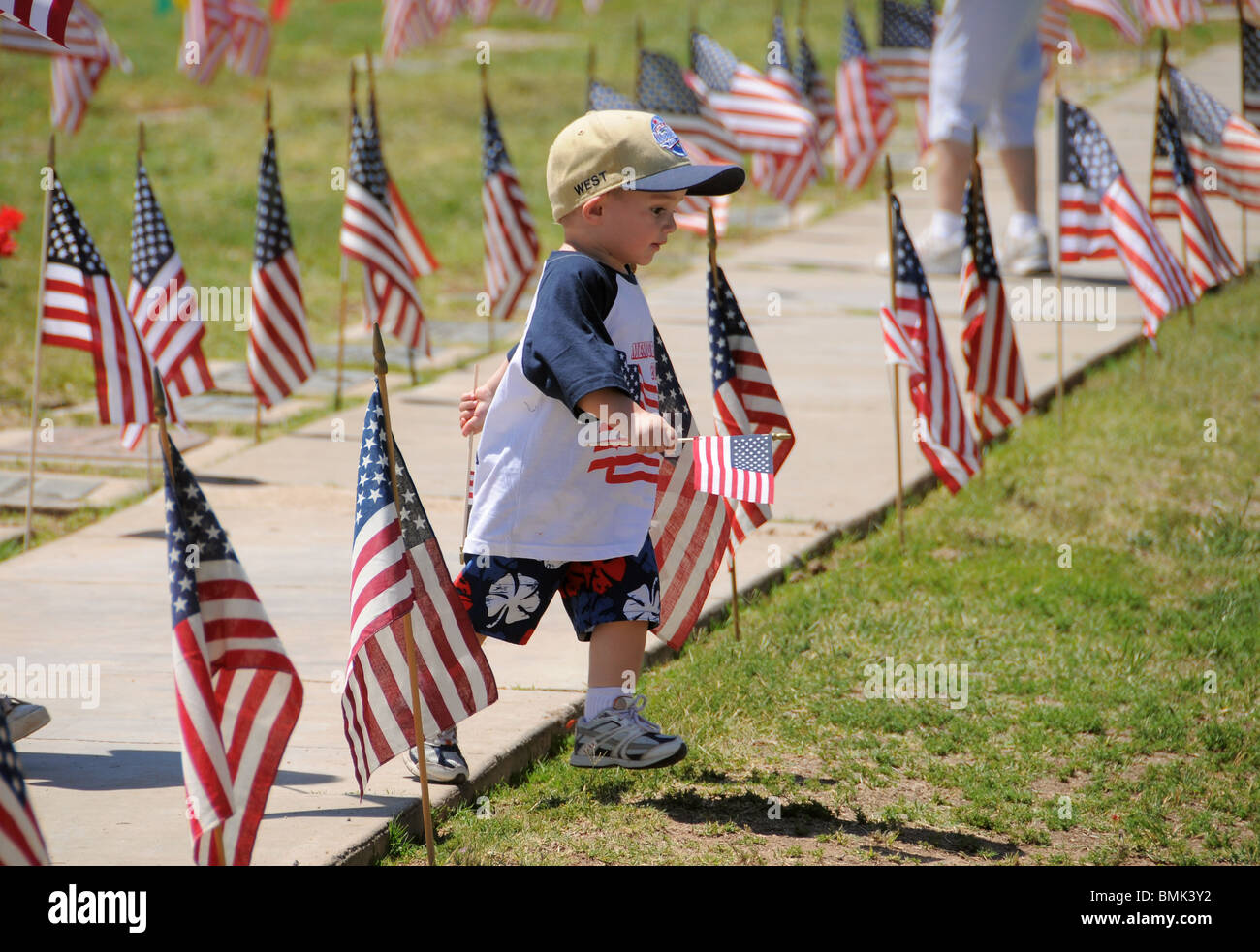 Il Memorial Day servizi onore caduti i veterani dei militari americani in Tucson, Arizona, Stati Uniti. Foto Stock