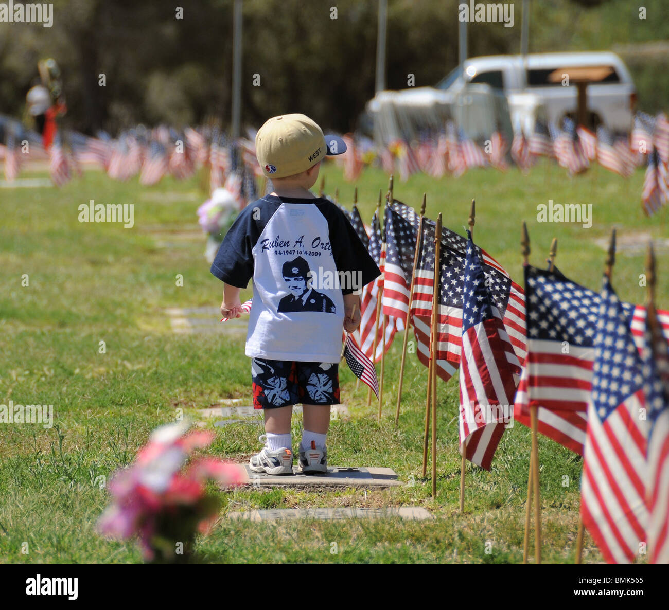 Il Memorial Day servizi onore caduti i veterani dei militari americani in Tucson, Arizona, Stati Uniti. Foto Stock