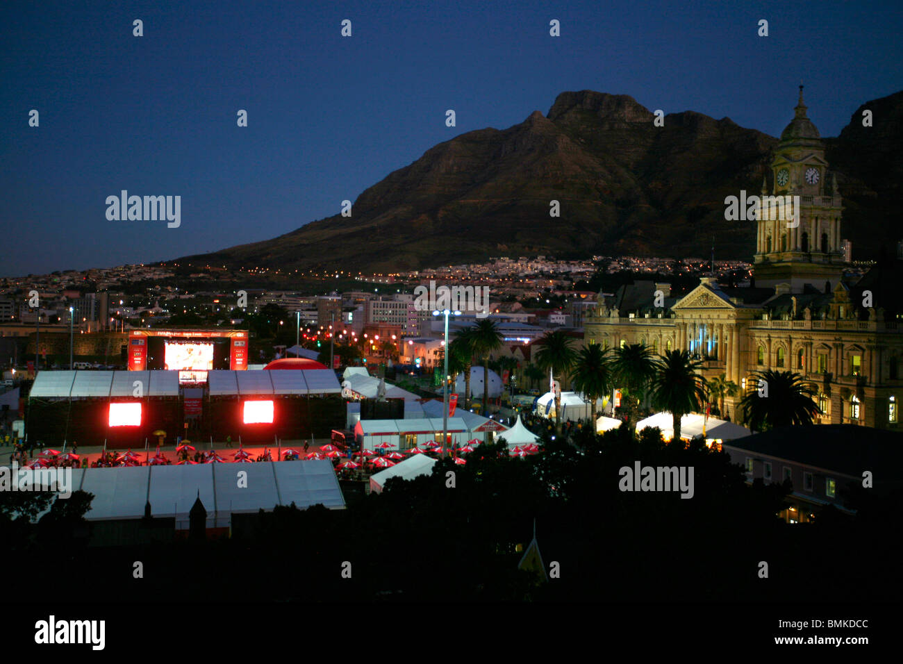 FIFA 2010 Coppa del Mondo Fan Fest, Cape Town, Sud Africa Foto Stock