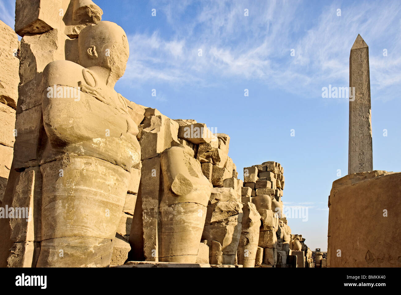 Egitto Tempio di Karnak Ramessess II Foto Stock