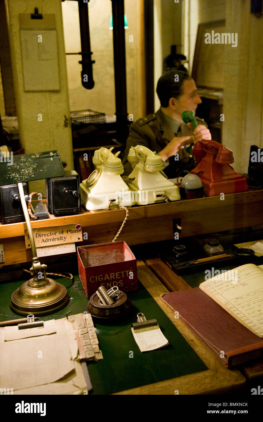 Churchill Cabinet War Rooms, Londra Foto Stock