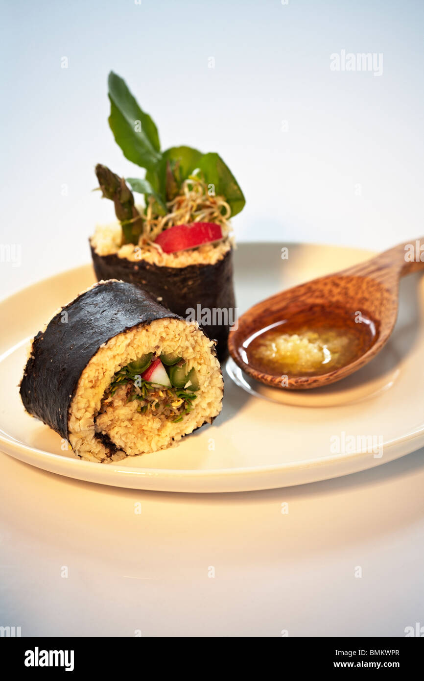 Vegan Nori rotoli Foto Stock