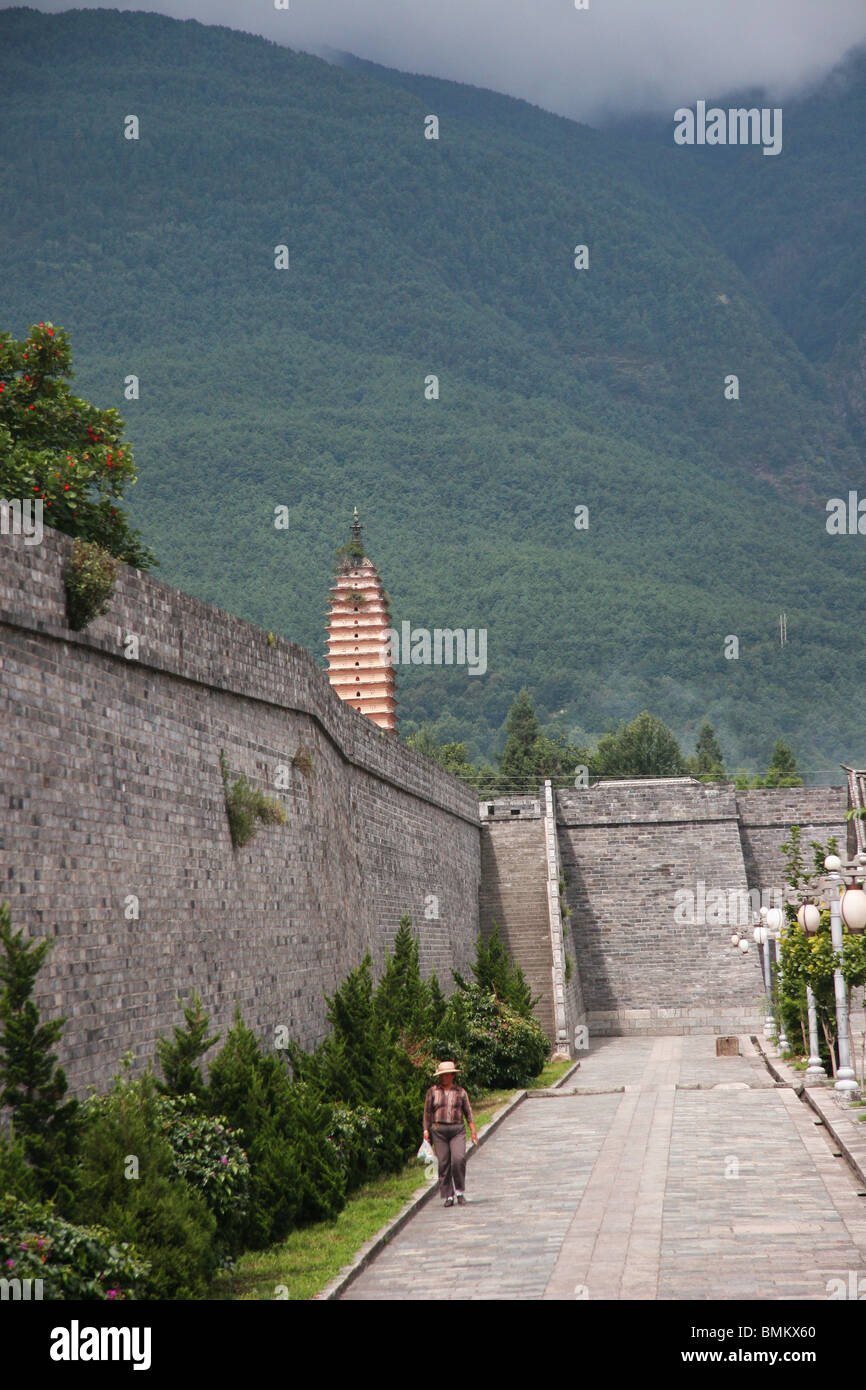 Cina Yunnan Dali parete Città Foto Stock