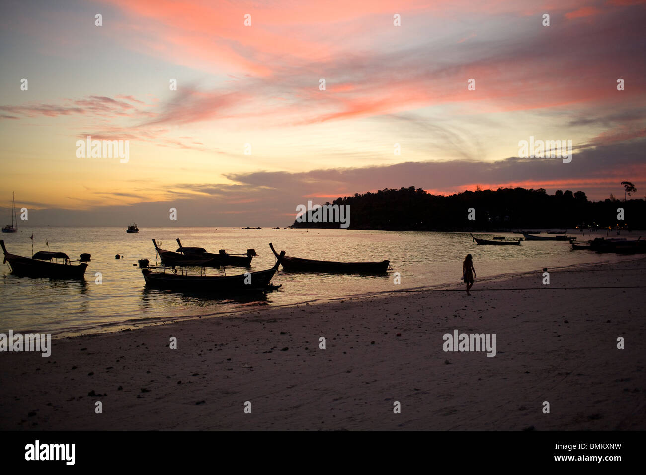 Sundown Koh Lipe island, Thailandia. Foto Stock