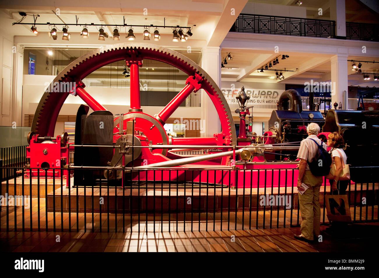 Il Museo delle Scienze di Londra. Un mulino motore da Burnley Ironworks Company 1903. Foto Stock