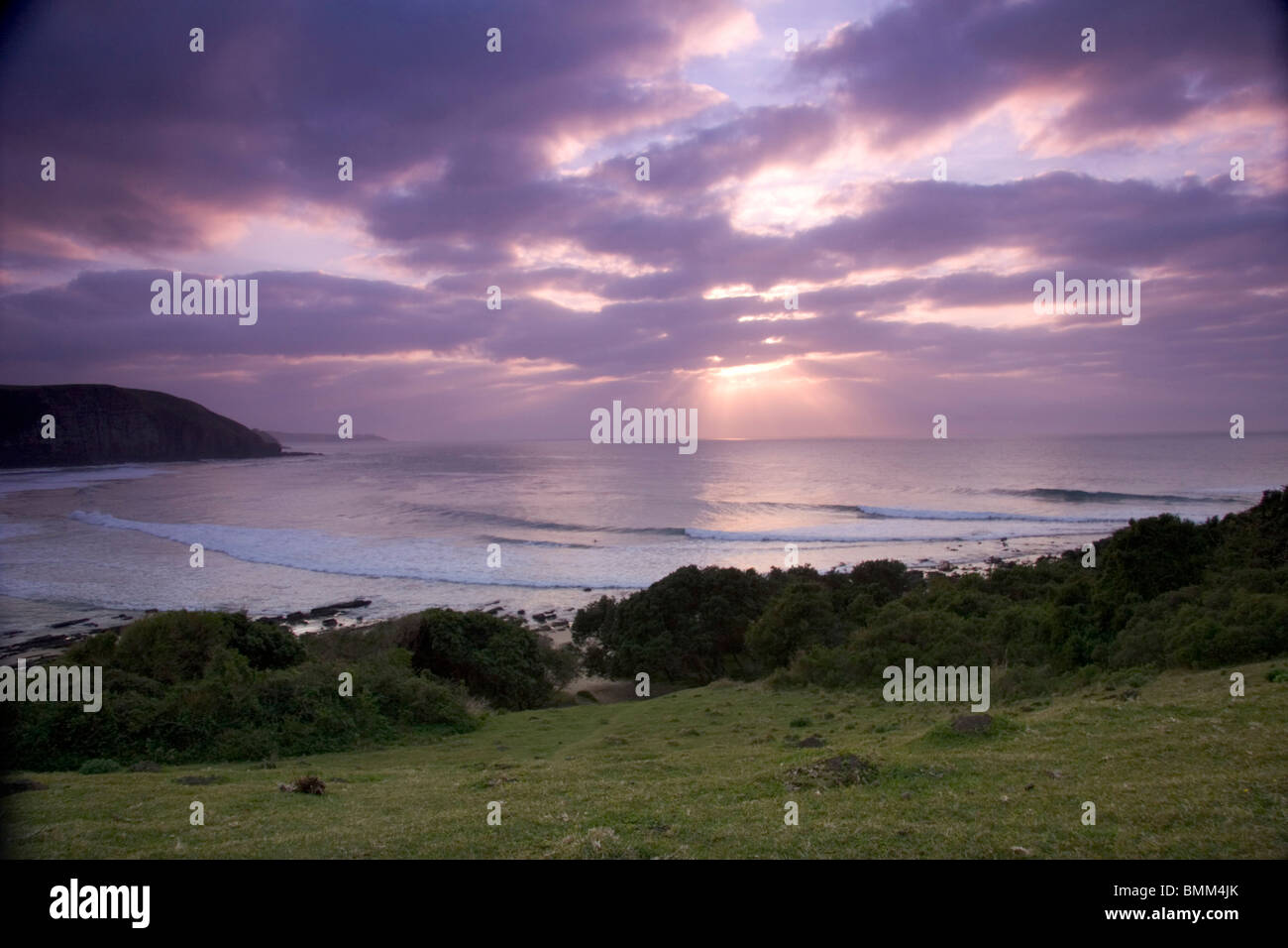 Coffee Bay, Transkye, Costa Selvaggia, Sud Africa. Splendide spiagge nella baia di caffè Foto Stock