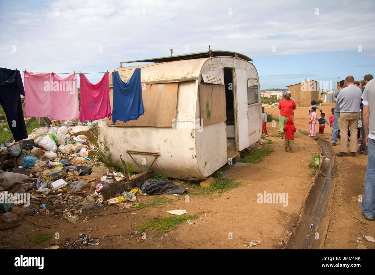 Jeffrey's Bay, Sud Africa. Villaggio locale la vita attorno a una cittadina. Foto Stock