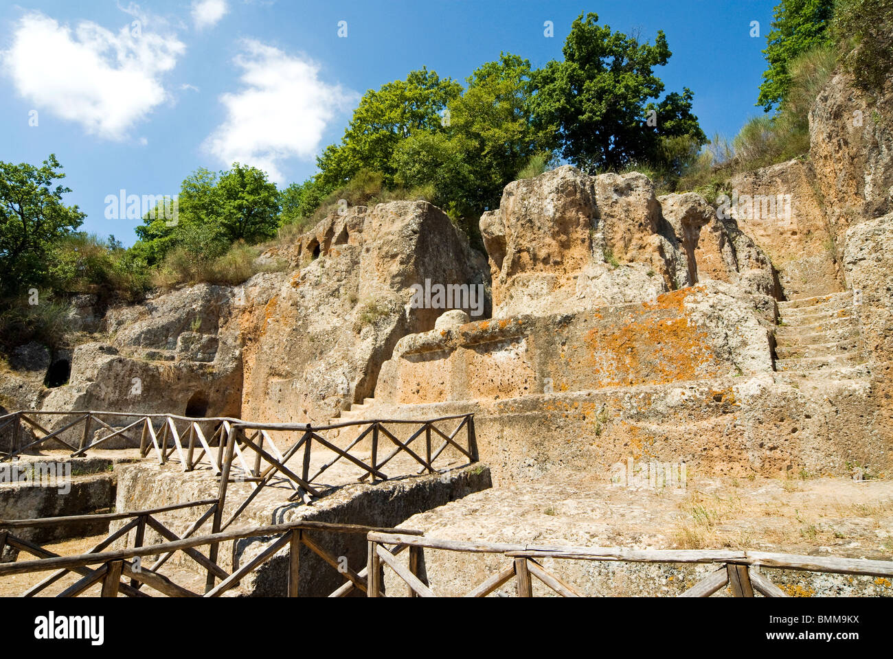 Tomba Ildebranda, necropoli etrusca di Sovana, Sovana, Grosseto, Toscana, Italia Foto Stock