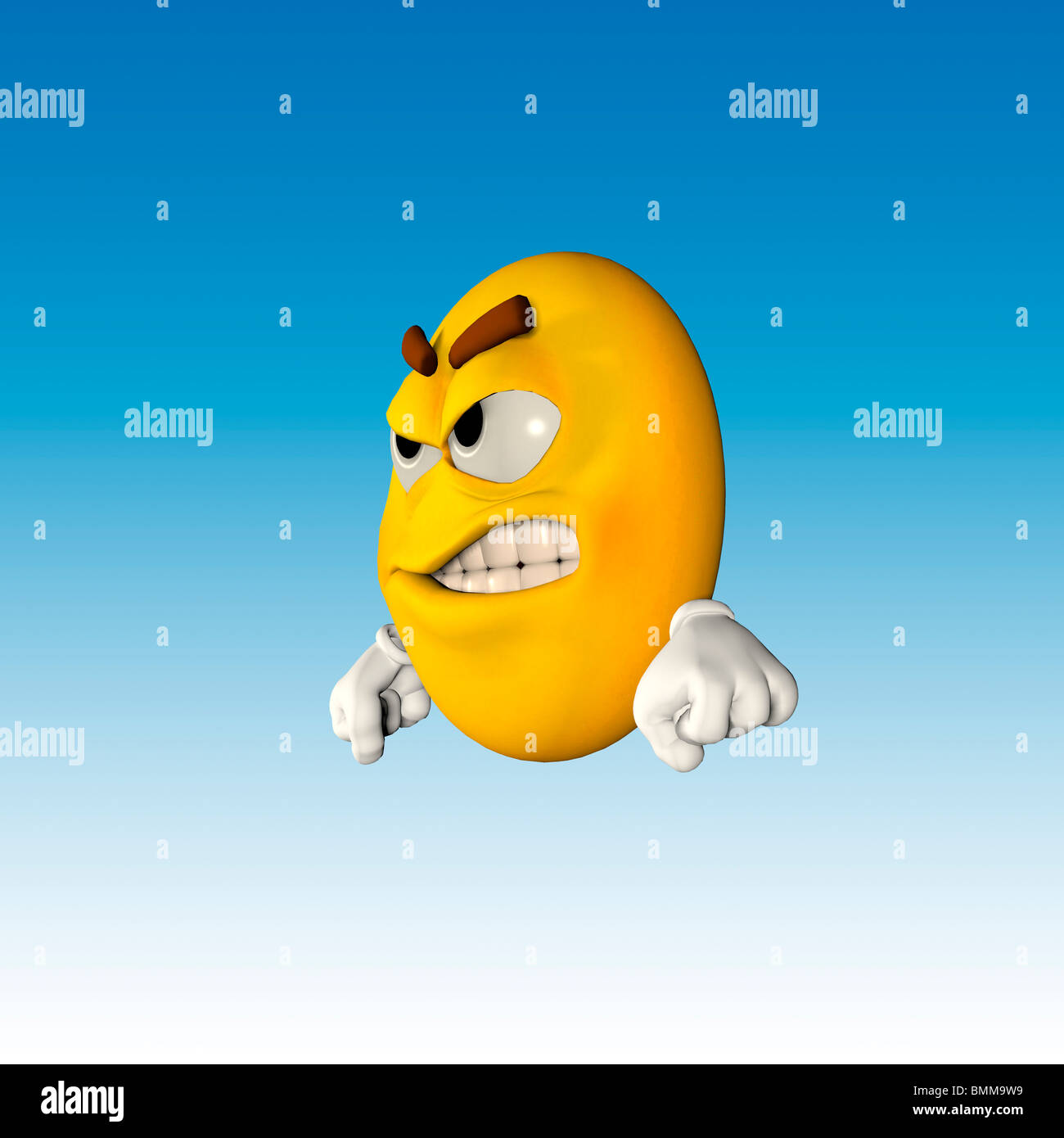 Emoticon smiley giallo arrabbiato immagini e fotografie stock ad alta ...