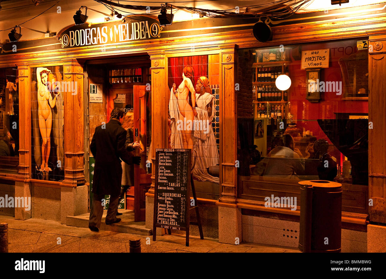 Bodegas melibea bar e tapas, madrid, Spagna Foto Stock