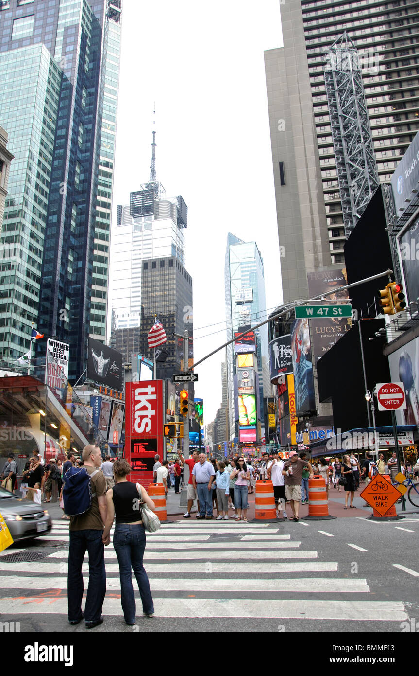 Times Square di New York City, Stati Uniti d'America Foto Stock