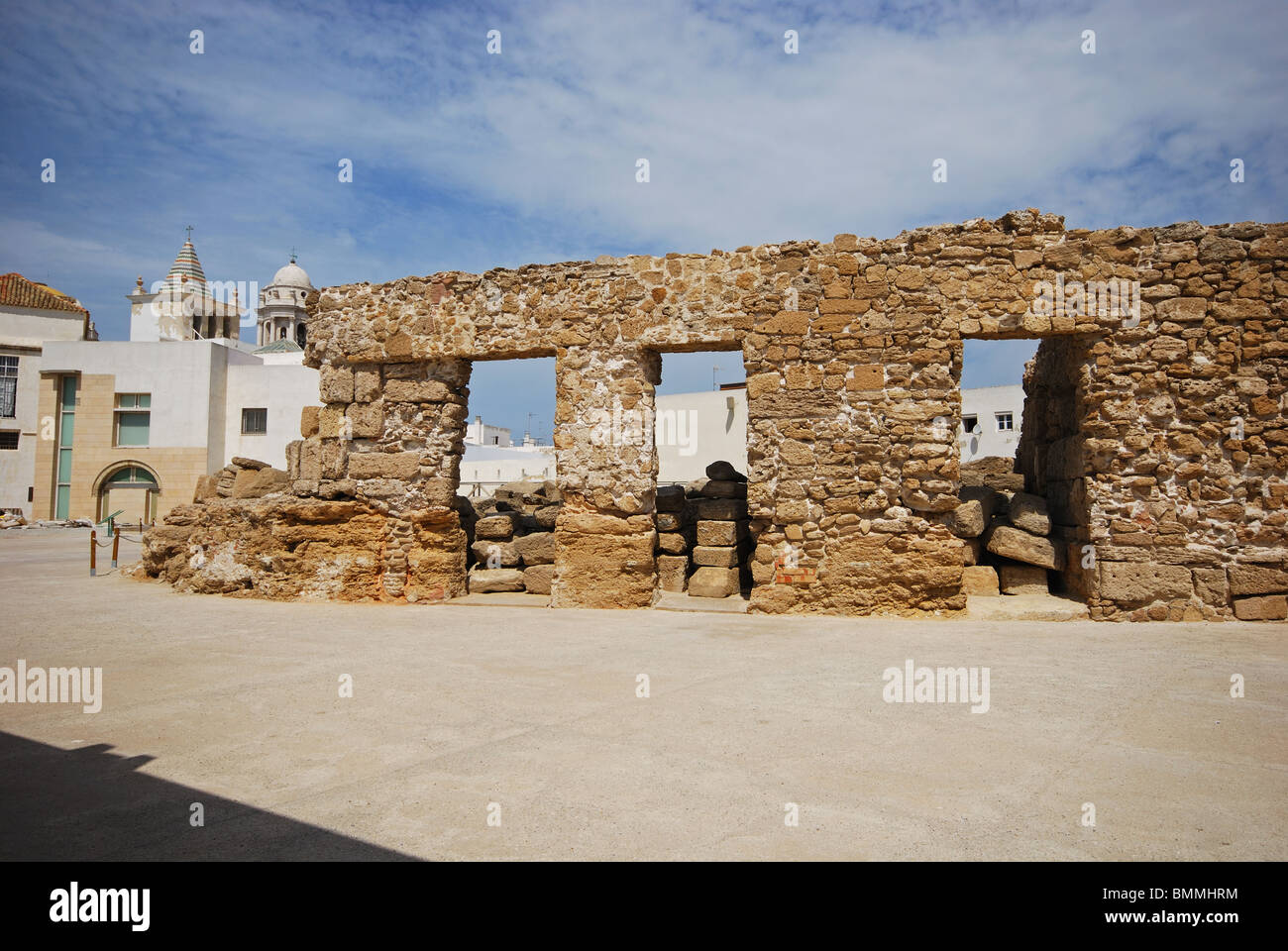 Teatro romano, Cadice, la provincia di Cadiz Cadice, Andalusia, Spagna, Europa occidentale. Foto Stock