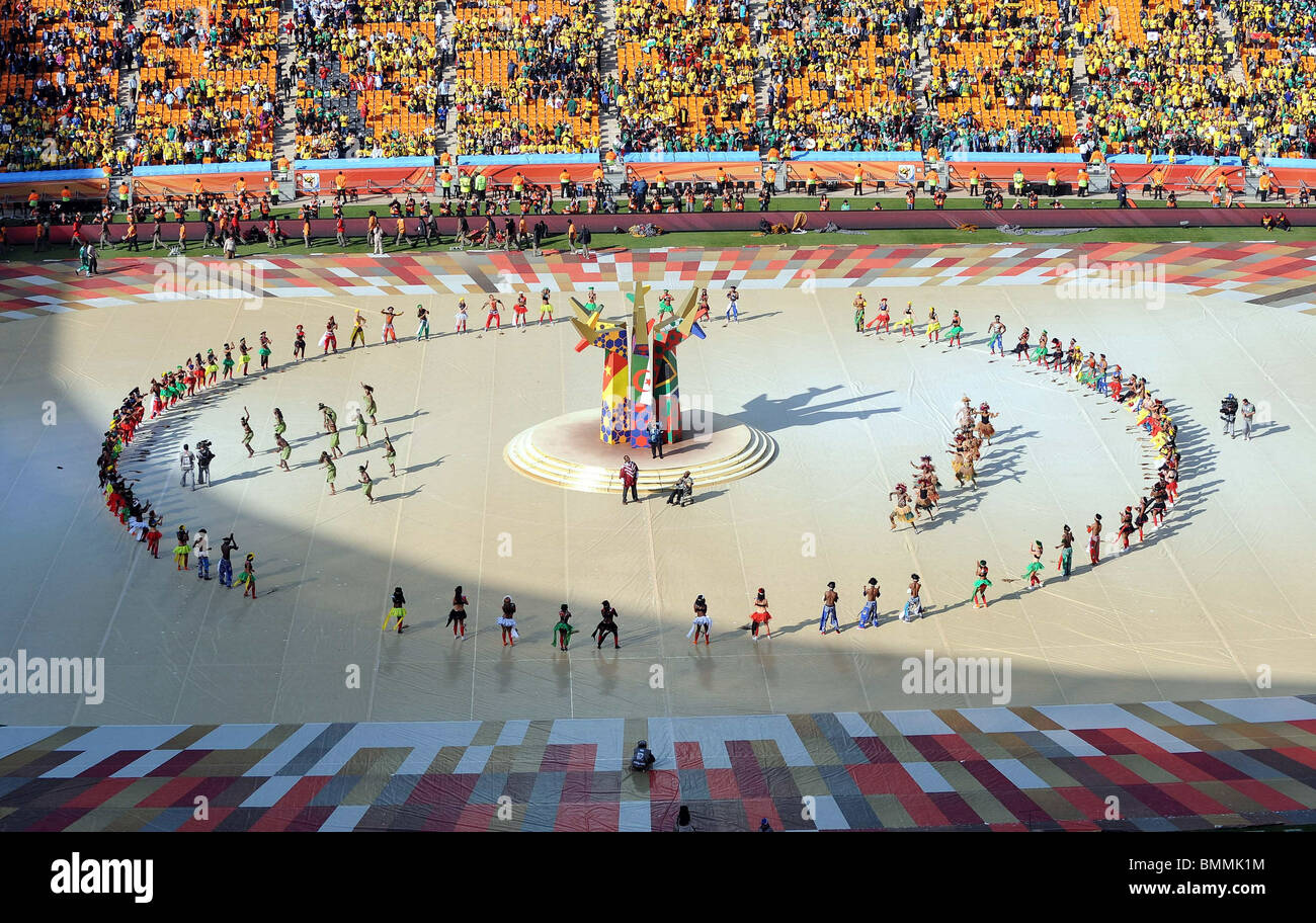 Cerimonia di apertura SUD AFRICA V MESSICO SOCCER CITY SOUTH AFRICA 11 Giugno 2010 Foto Stock