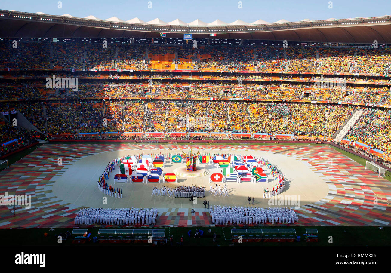 Cerimonia di apertura SUD AFRICA V MESSICO SOCCER CITY SOUTH AFRICA 11 Giugno 2010 Foto Stock