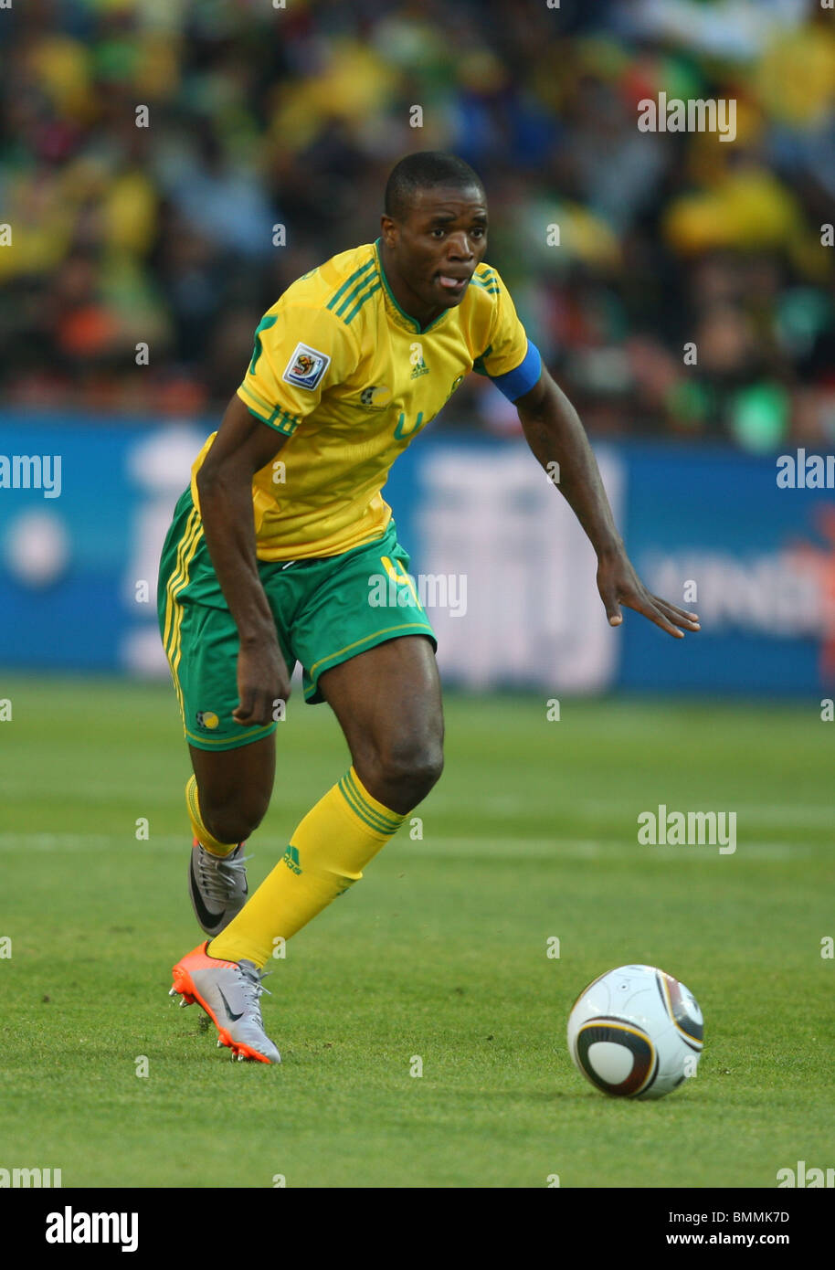 AARON MOKOENA SUD AFRICA V MESSICO SOCCER CITY Johannesburg Sudafrica 11 Giugno 2010 Foto Stock