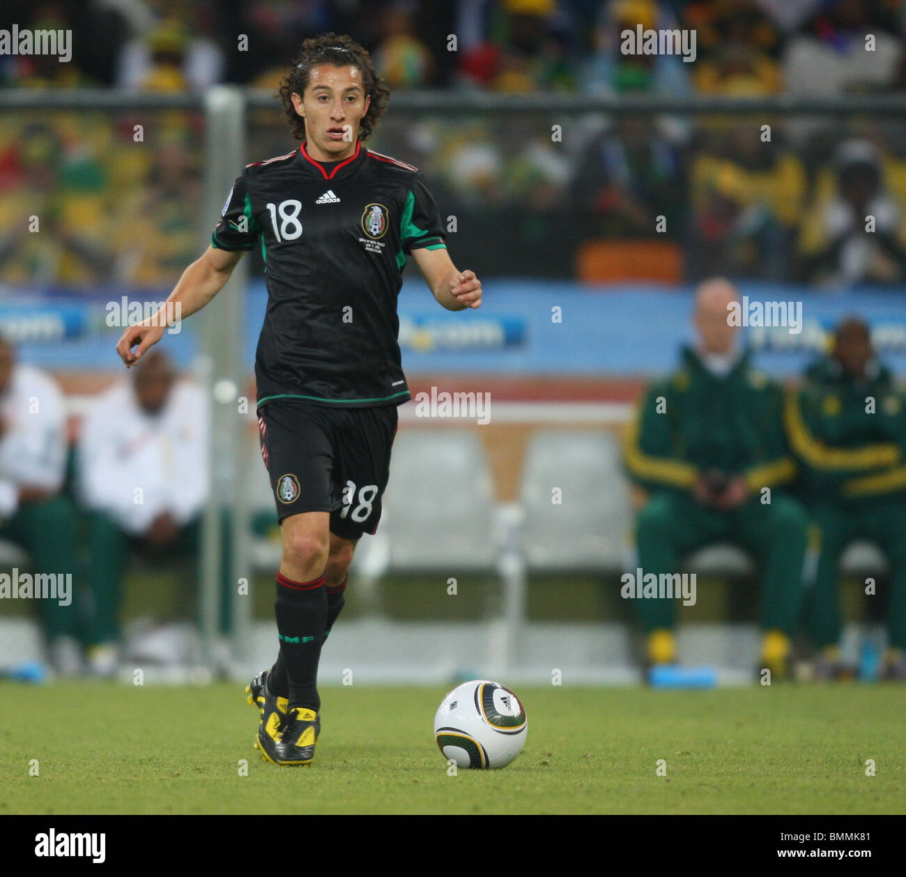ANDRES GUARDADO SUD AFRICA V MESSICO SOCCER CITY Johannesburg Sudafrica 11 Giugno 2010 Foto Stock
