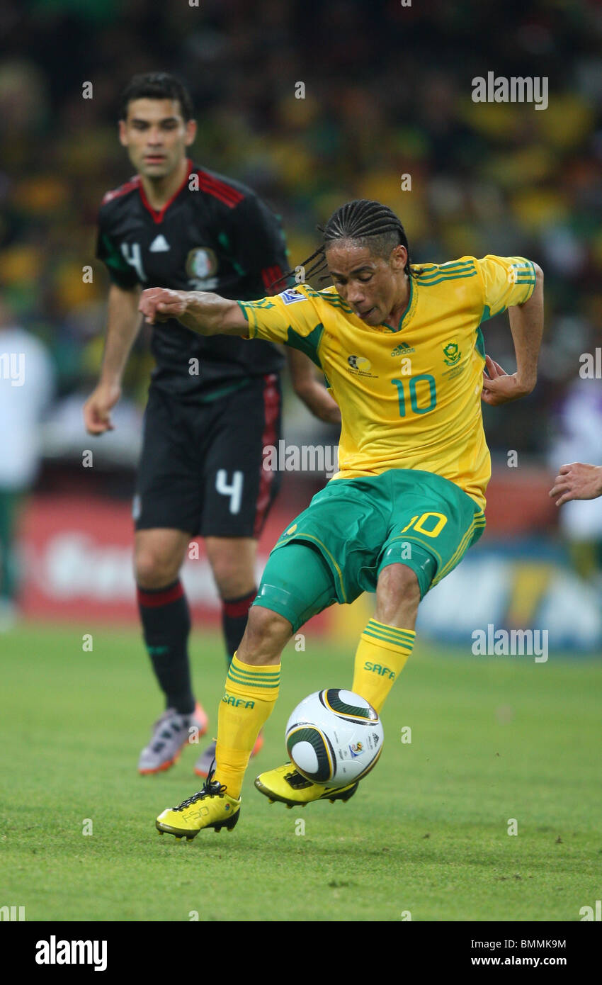 STEVEN PIENAAR SUD AFRICA V MESSICO SOCCER CITY Johannesburg Sudafrica 11 Giugno 2010 Foto Stock