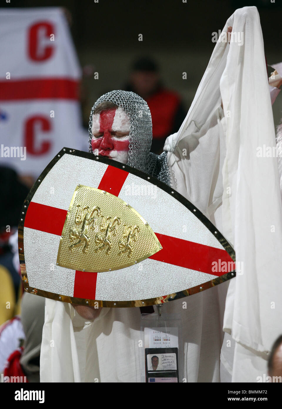 Un orgoglioso cavaliere Inghilterra Inghilterra V USA ROYAL BAFOKENG STADIUM RUSTENBURG SUD AFRICA 12 Giugno 2010 Foto Stock