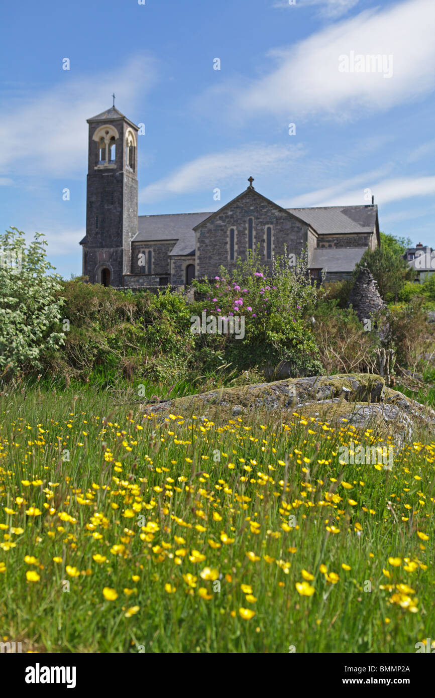 La chiesa, Sneem, Ring of Kerry, Repubblica di Irlanda Foto Stock
