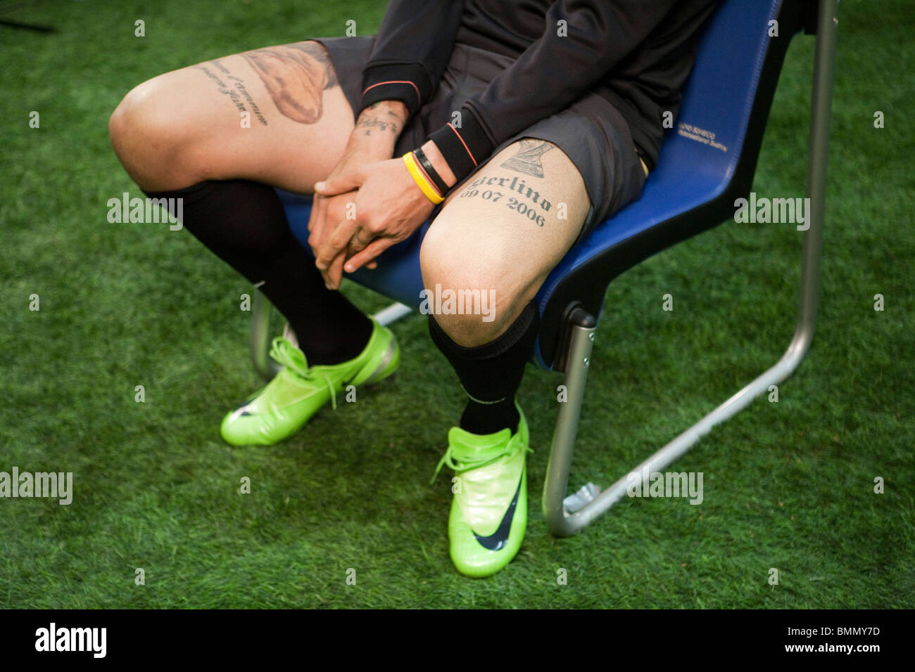 Marco Materazzi Calcio Italiano Star Training Camp Foto Stock