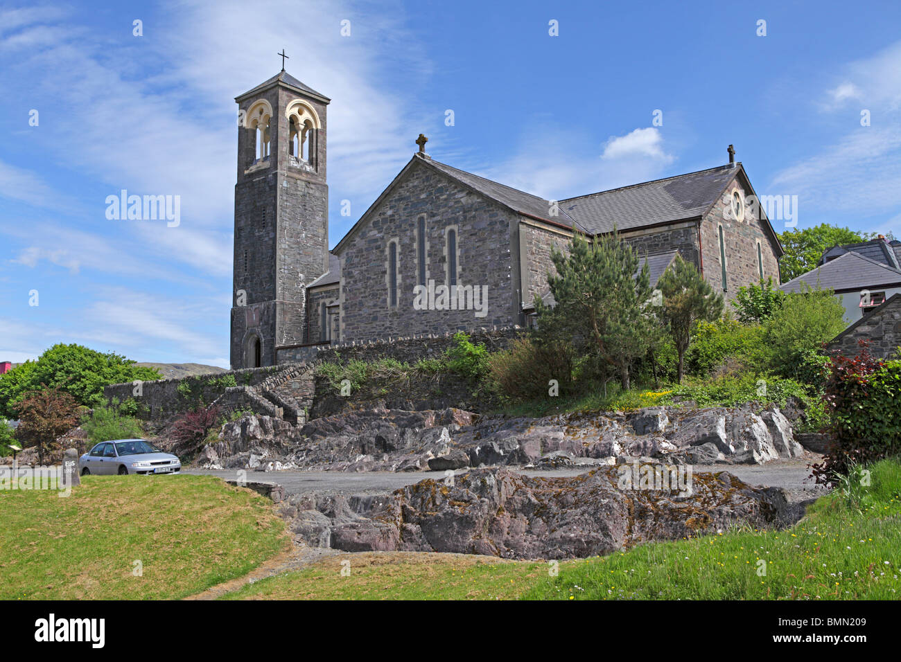 La chiesa, Sneem, Ring of Kerry, Repubblica di Irlanda Foto Stock