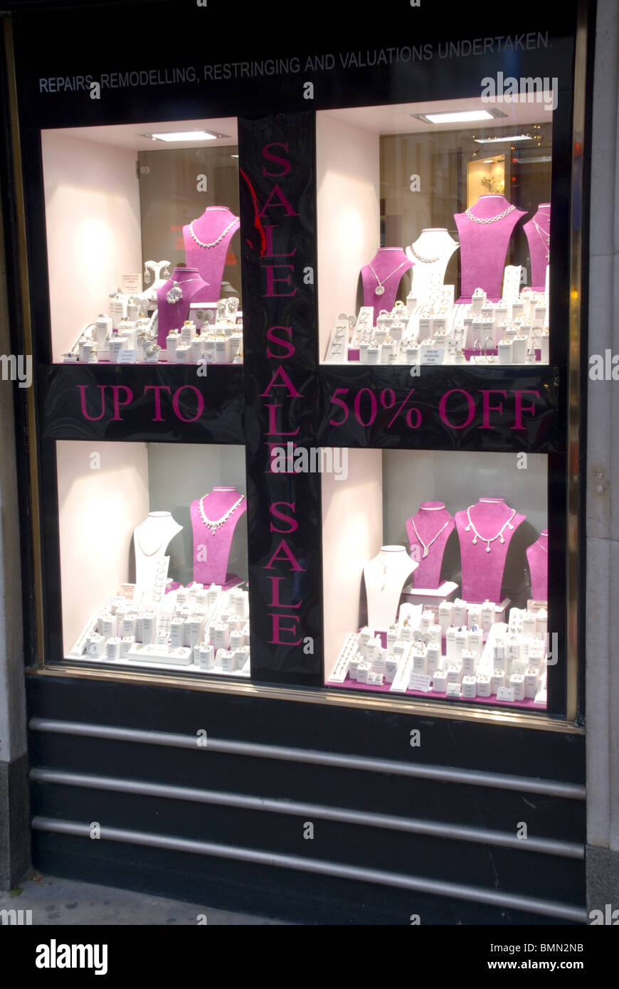Londra, Hatton Garden District di gioielli Foto Stock