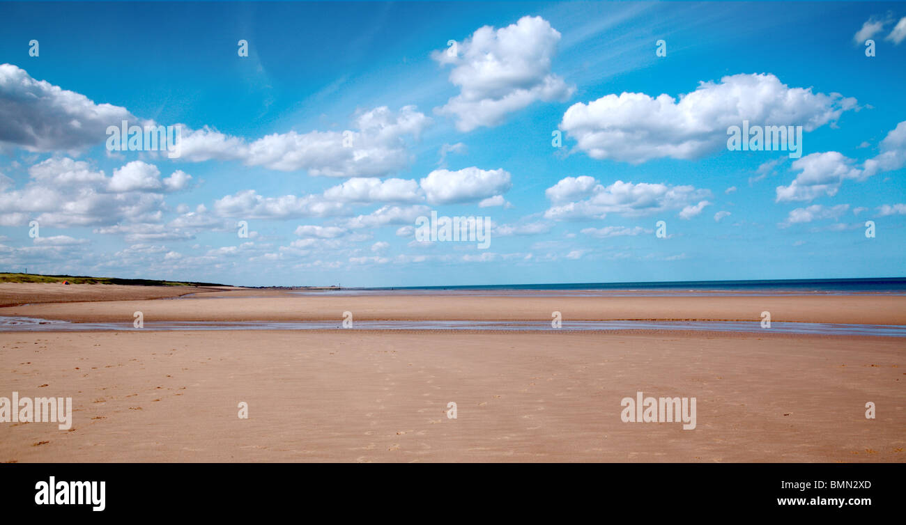 Costa inglese estate Foto Stock