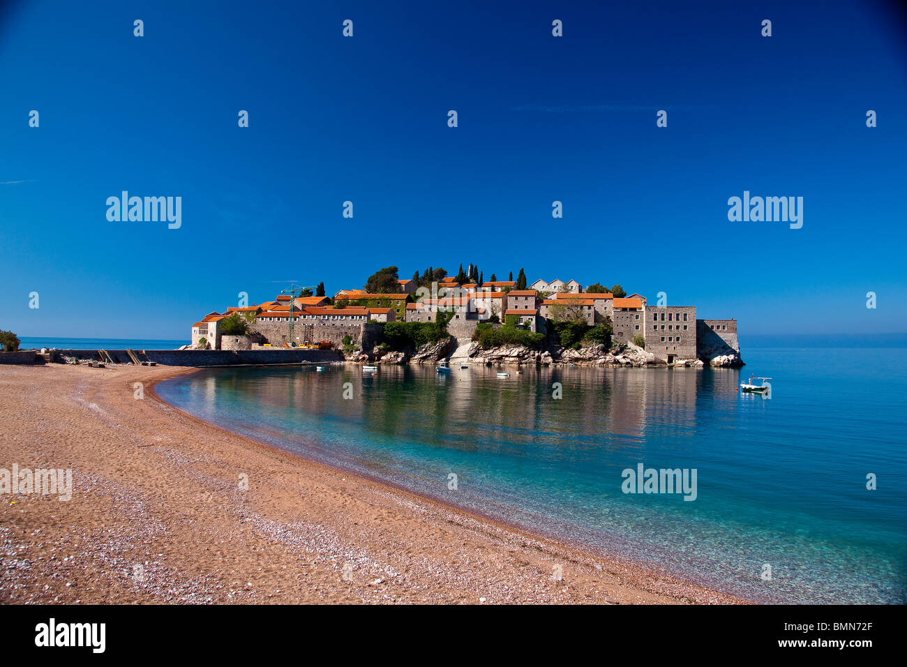 Sveti Stefan, Montenegro Foto Stock