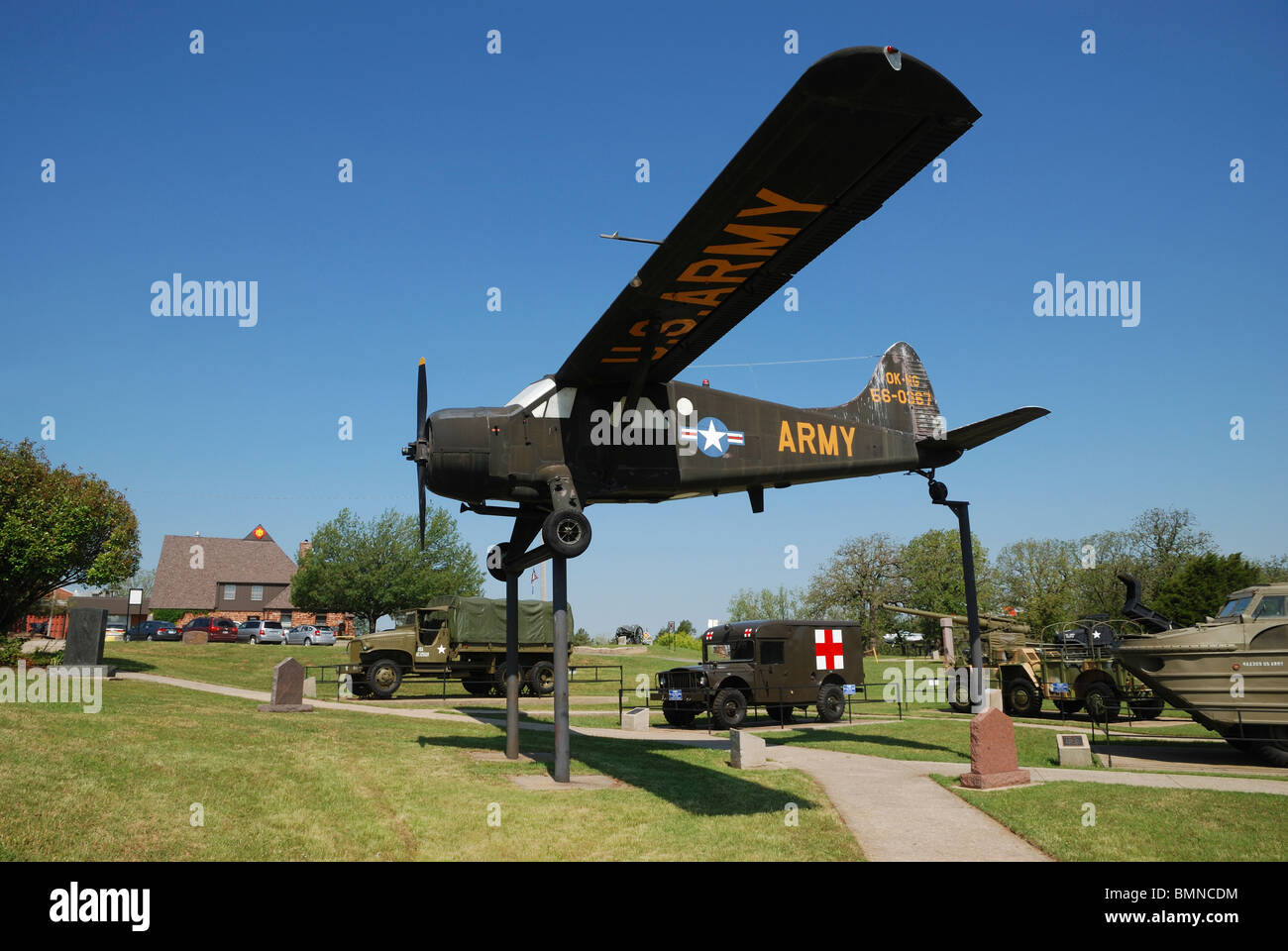 Un De Havilland Beaver L-20 (U-6A) light utility aeromobile presso il quarantacinquesimo divisione di fanteria Museum, Oklahoma City, Oklahoma, Stati Uniti d'America Foto Stock