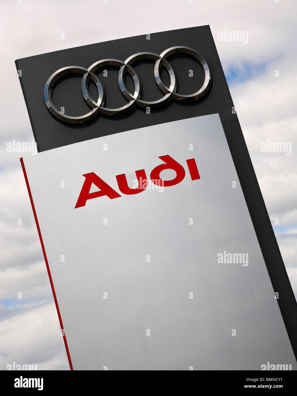 Una concessionaria Audi segno. Foto Stock