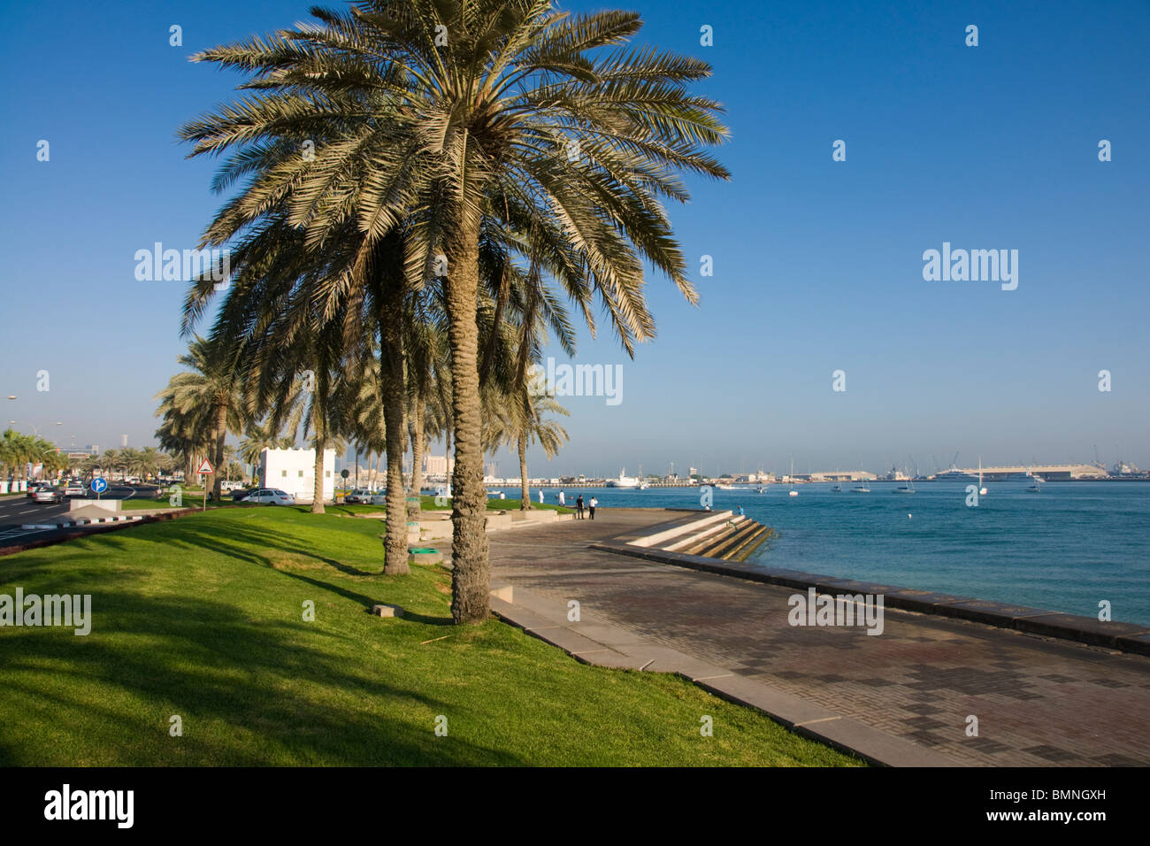 Il Qatar Doha Bay Waterfront Foto Stock