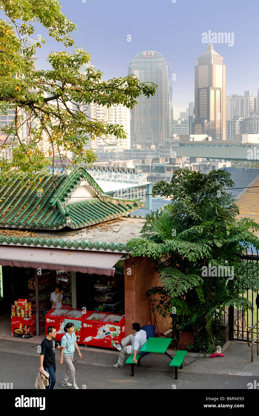 Cina Guangzhou Canton Parco Yuexiu Cityscape Foto Stock