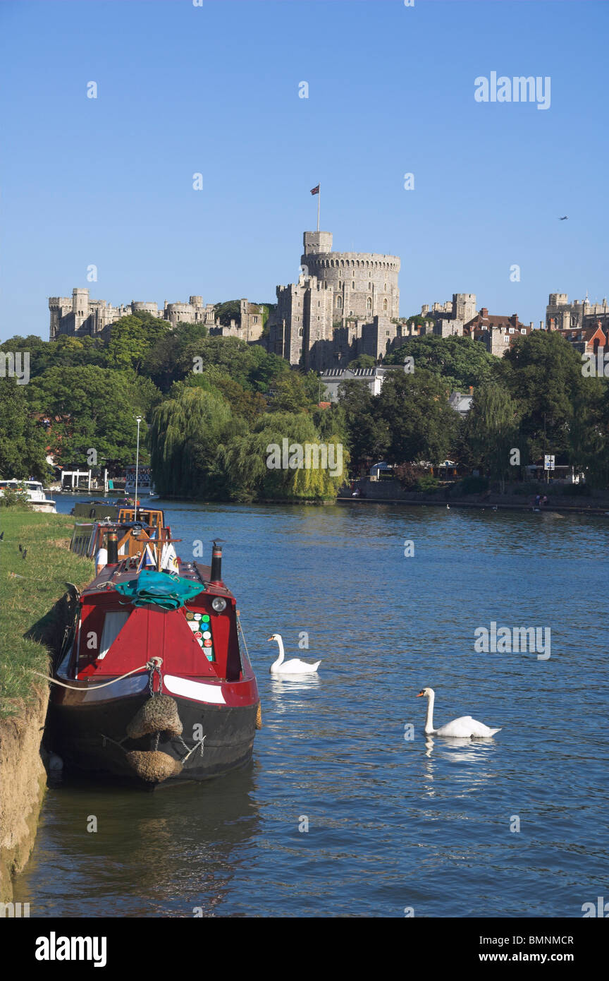 Il Castello di Windsor & Thames di Fiume Foto Stock