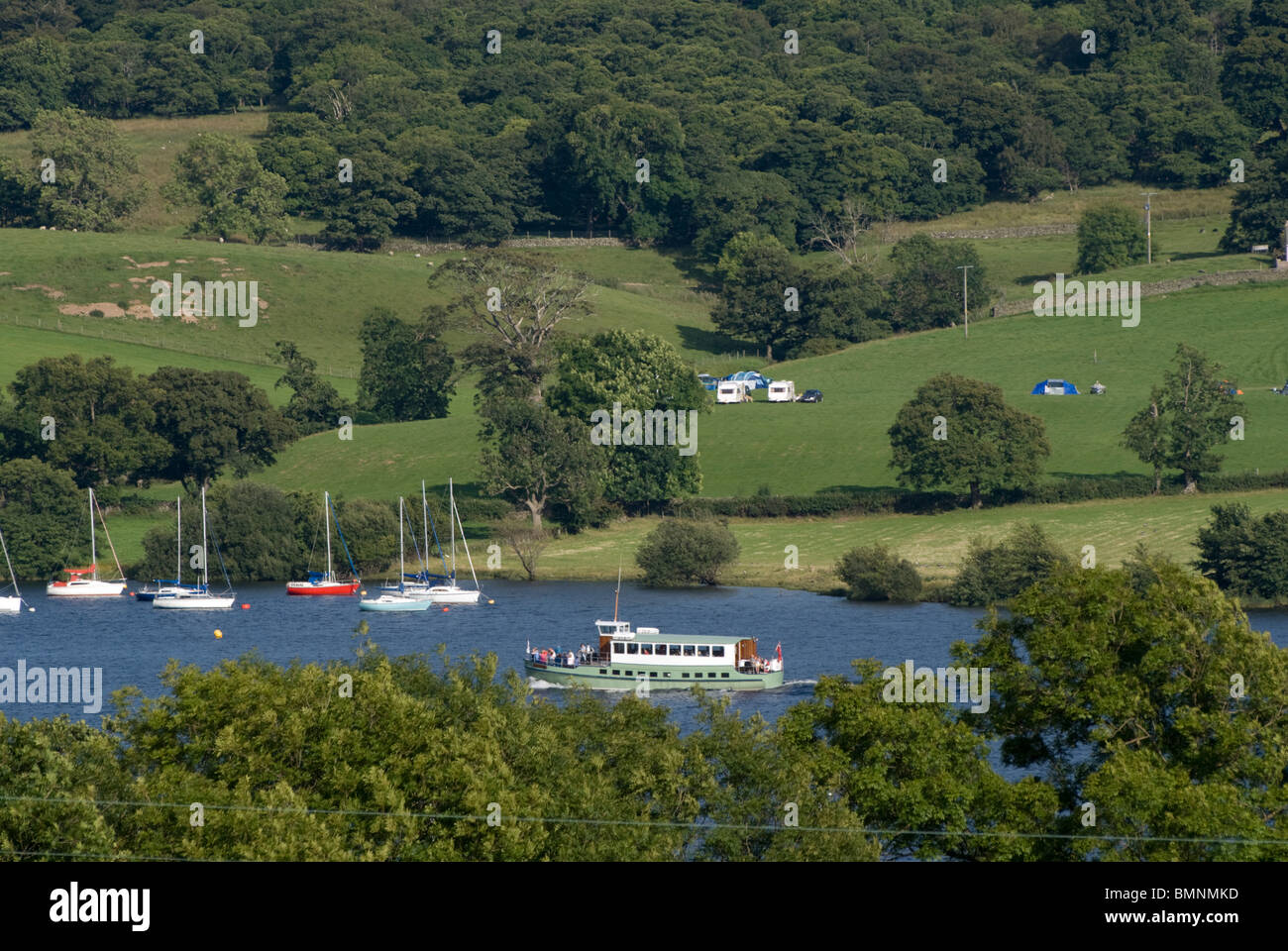 Regno Unito, Inghilterra, Cumbria, Ullswater Foto Stock