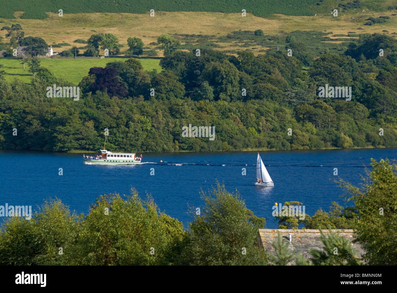 Regno Unito, Inghilterra, Cumbria, Ullswater Foto Stock