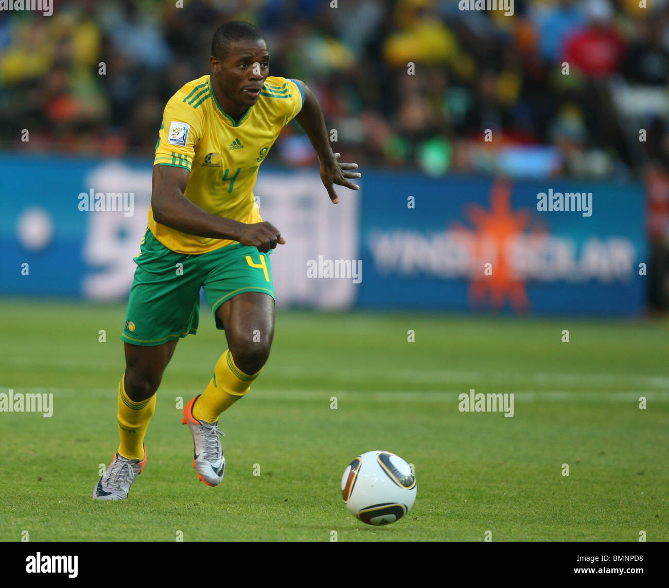 AARON MOKOENA SUD AFRICA V MESSICO SOCCER CITY Johannesburg Sudafrica 11 Giugno 2010 Foto Stock