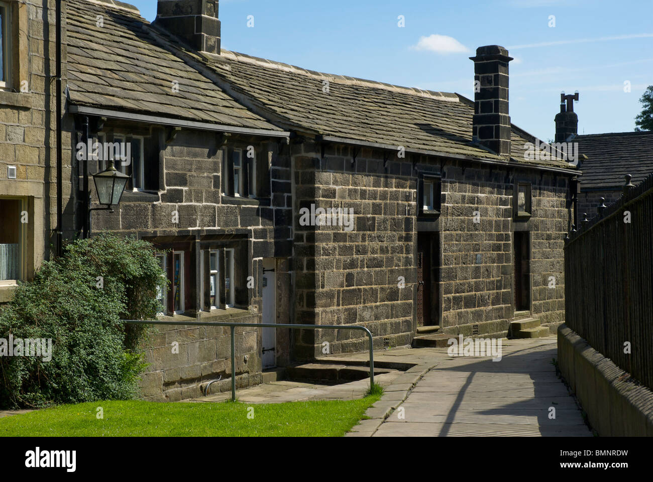 Museo di storia locale, nella vecchia scuola di grammatica, Heptonstall, Calderdale, West Yorkshire, Inghilterra, Regno Unito Foto Stock