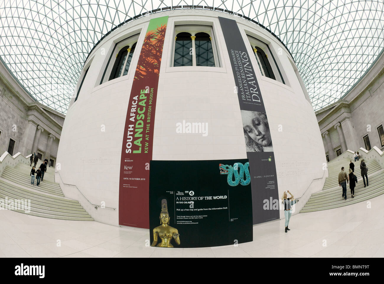 Grande Corte, al British Museum di Londra, Inghilterra Foto Stock