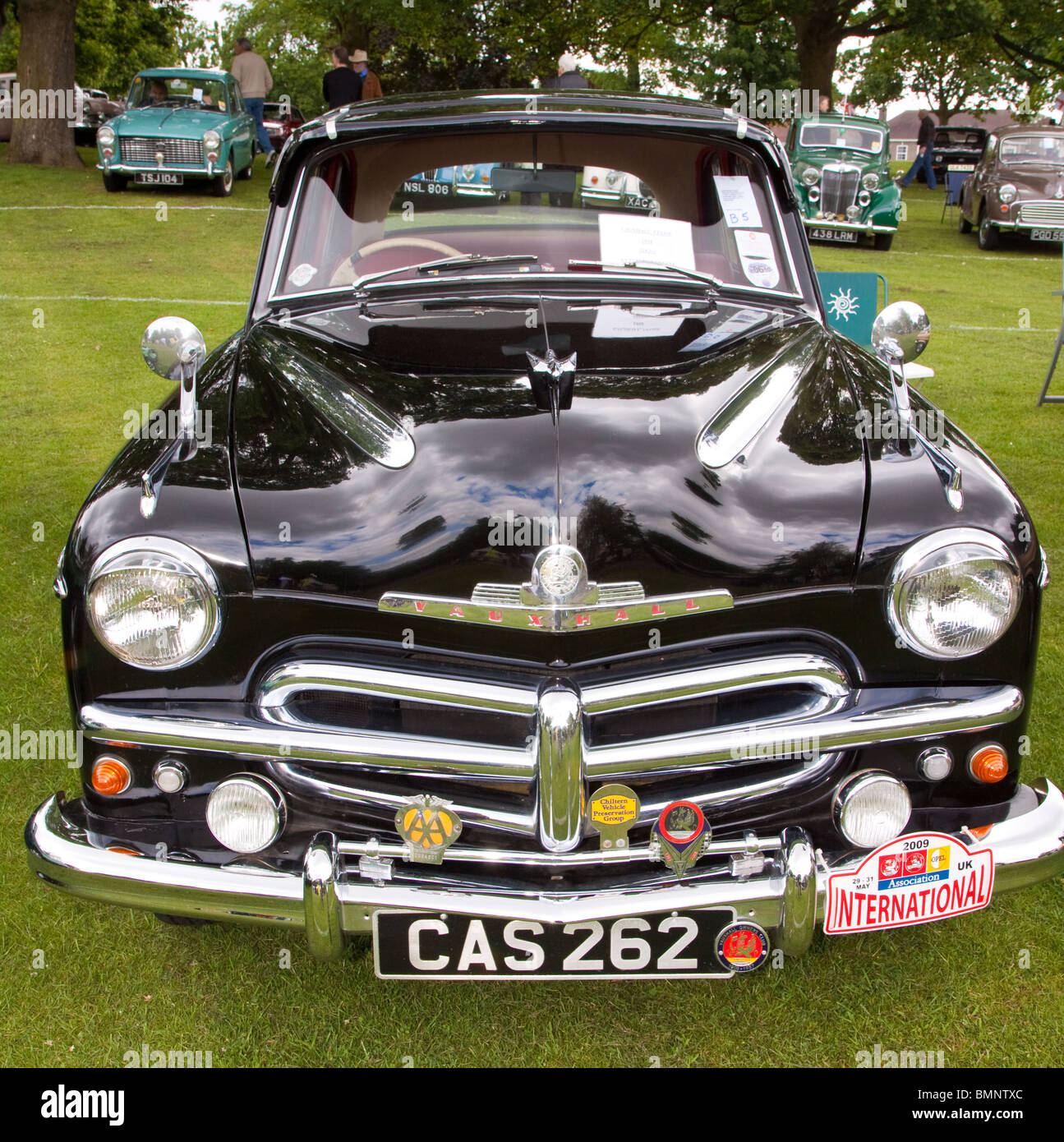 Nero a Vauxhall e serie classic car Foto Stock